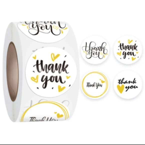100 thank you stickers - Picture 1 of 1